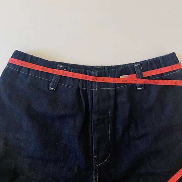 Evan Kinori Denim Elastic Pant Mens M 35x26 Organic Cotton Japanese Made in USA - Picture 12 of 15